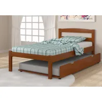 Sierra Light Espresso Twin Bed with Trundle