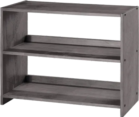 Louver Antique Gray Small Loft Bookcase