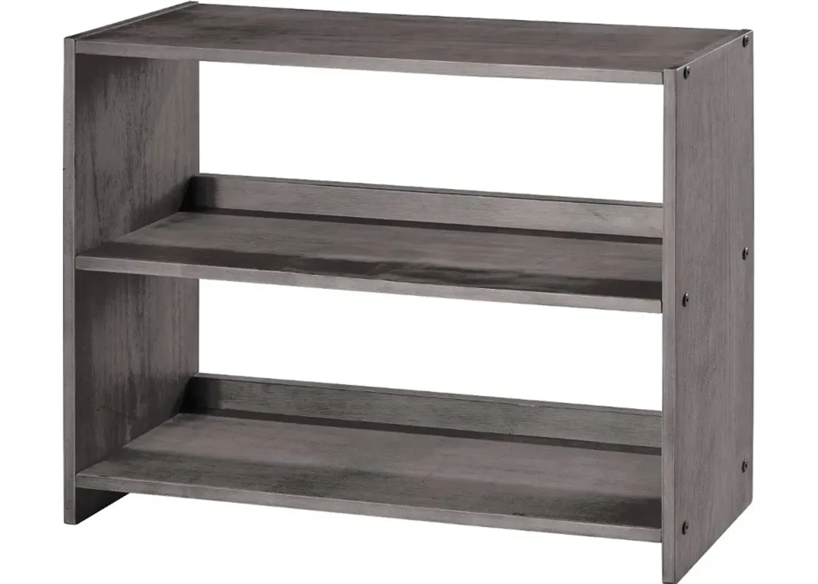 Louver Antique Gray Small Loft Bookcase