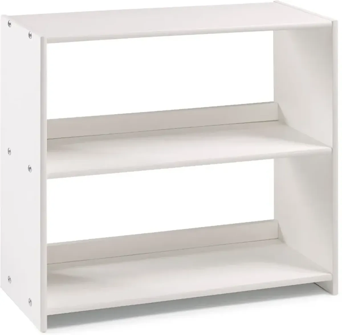 Louver White Loft Bookcase