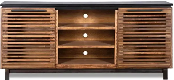 Graceland Brown and Black 63" TV Stand