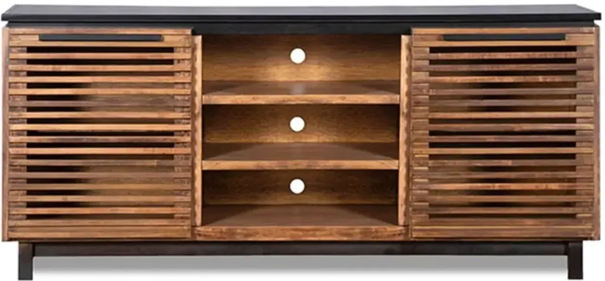 Graceland Bourbon and Black 63" TV Stand