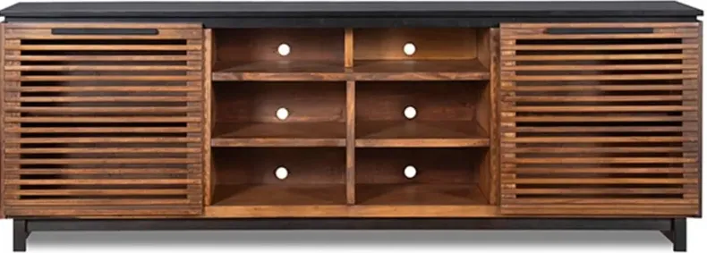 Graceland Bourbon and Black 85" TV Stand