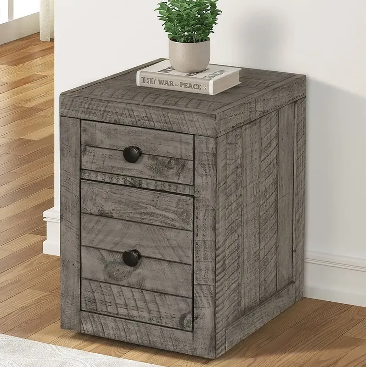 Tustin Graystone Rolling Filing Cabinet