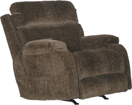 Refresher Brown Power Recliner with Massage