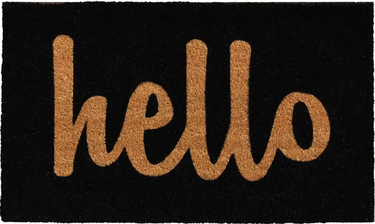 Hello Color Block Doormat