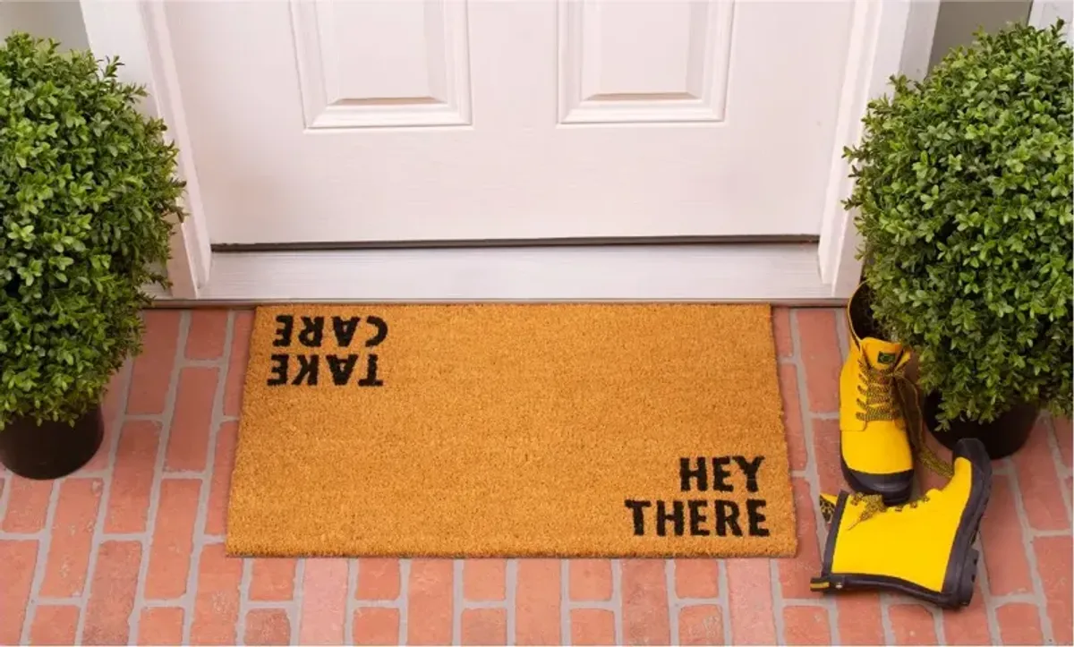 Hey There, Take Care Doormat