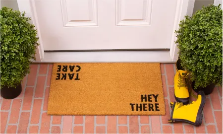 Hey There, Take Care Doormat