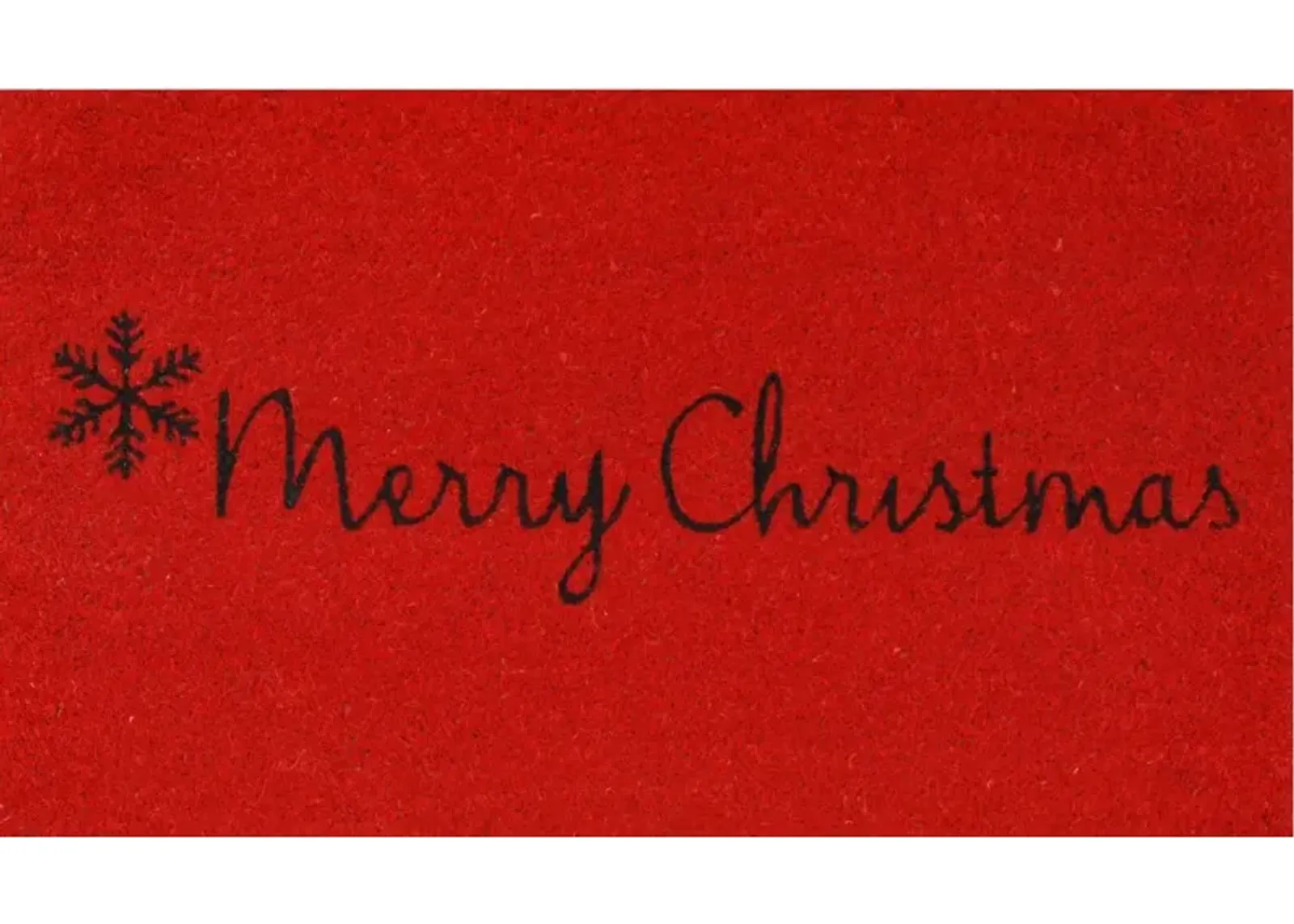 Red Merry Christmas Doormat