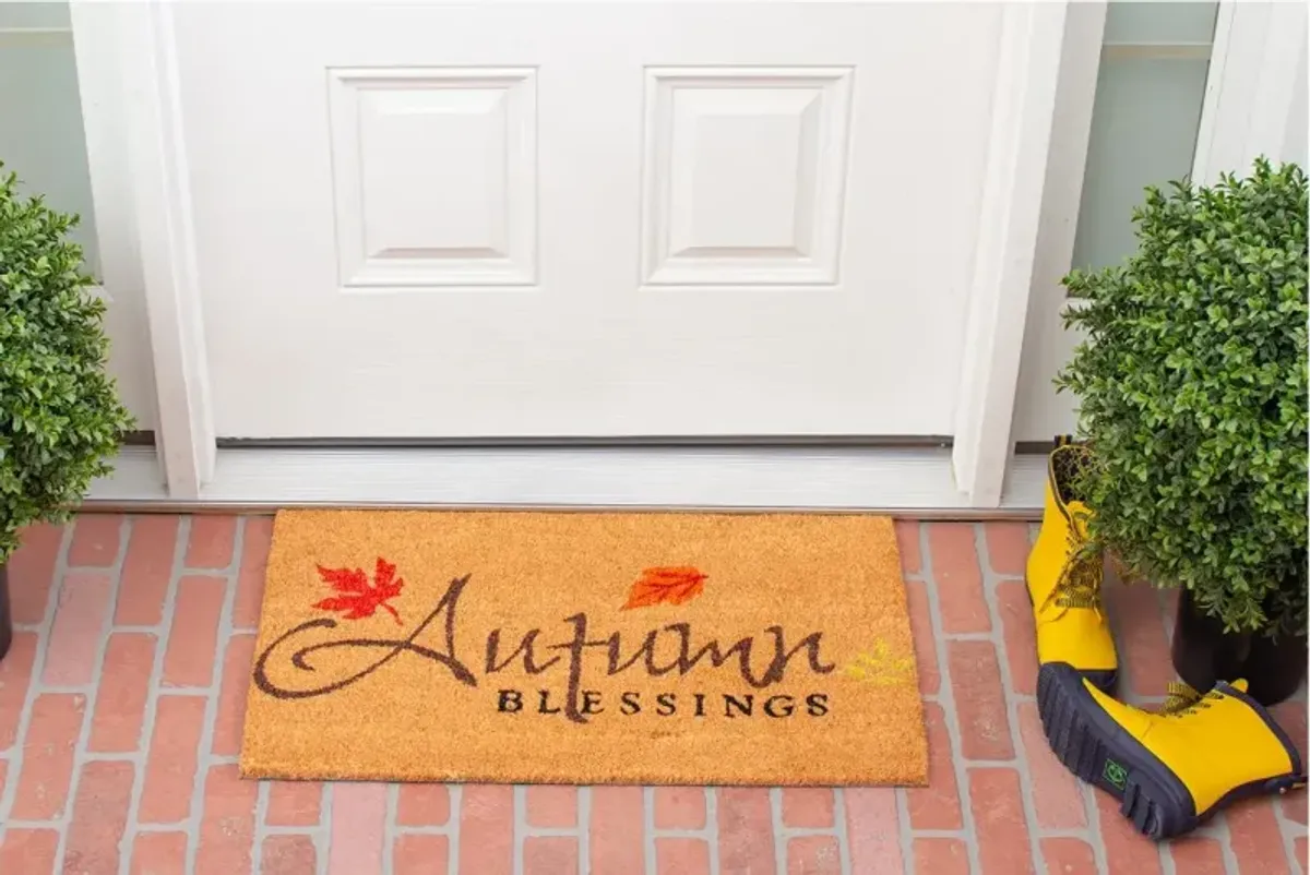 Autumn Blessings Doormat