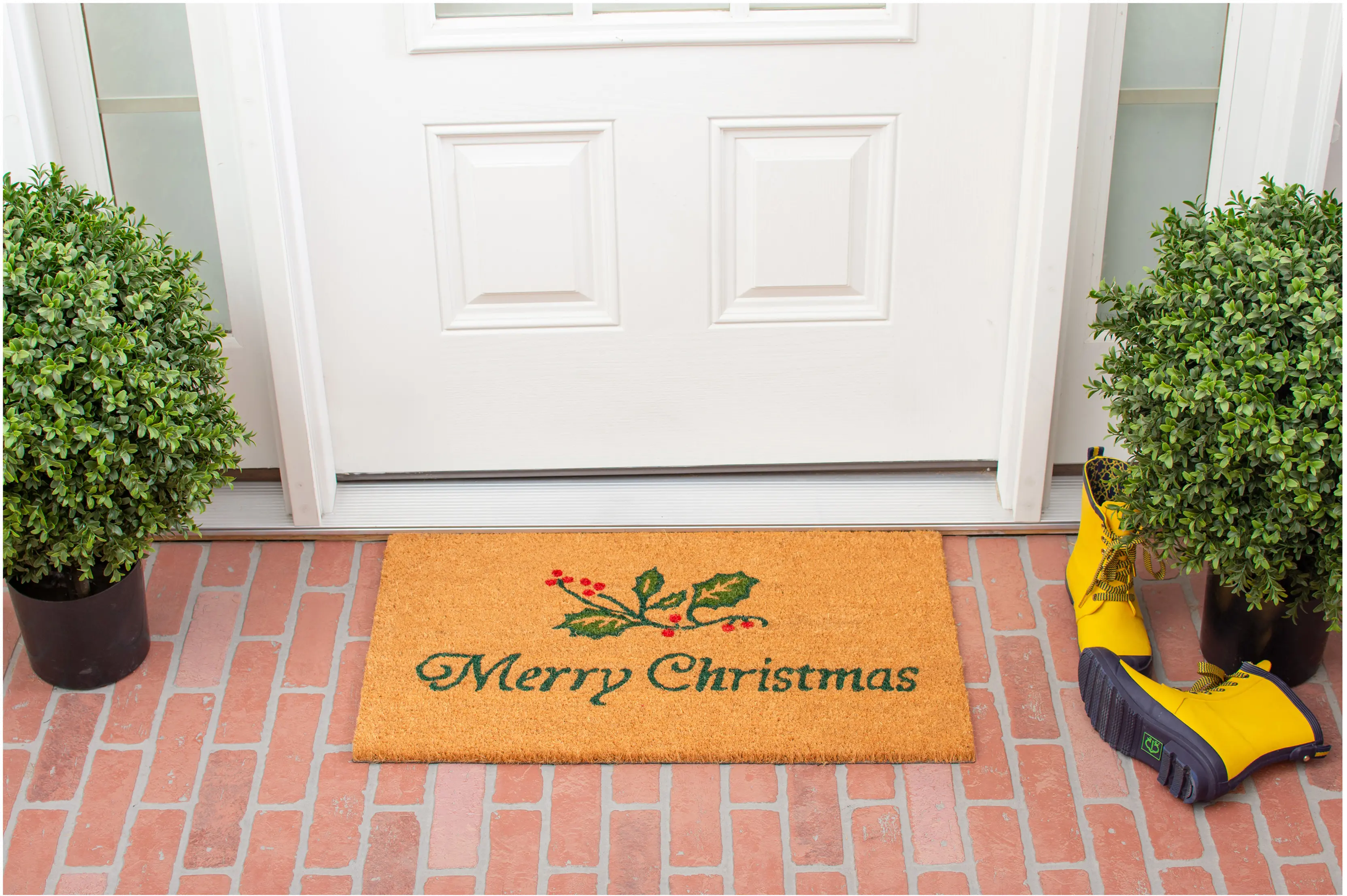 Christmas Holly Doormat