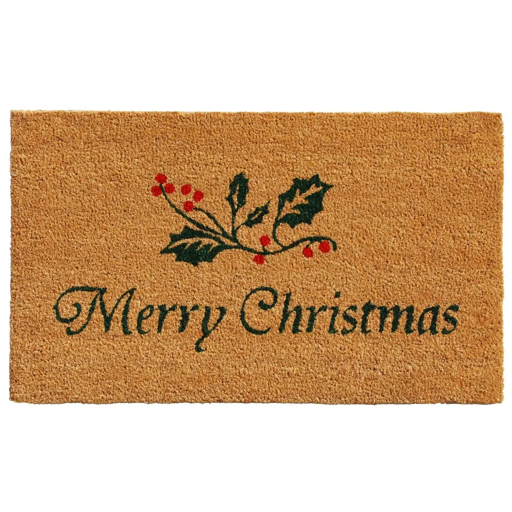 Christmas Holly Doormat