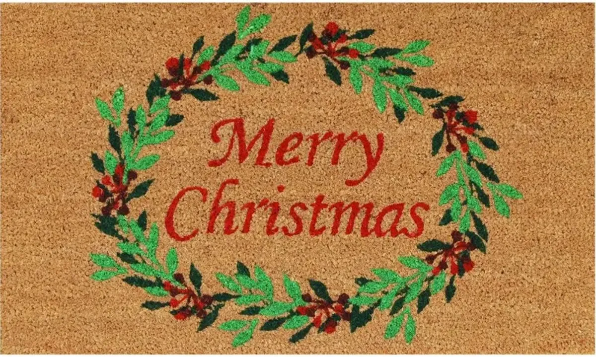 Christmas Wreath Doormat