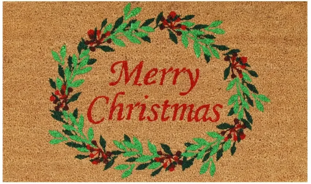 Christmas Wreath Doormat