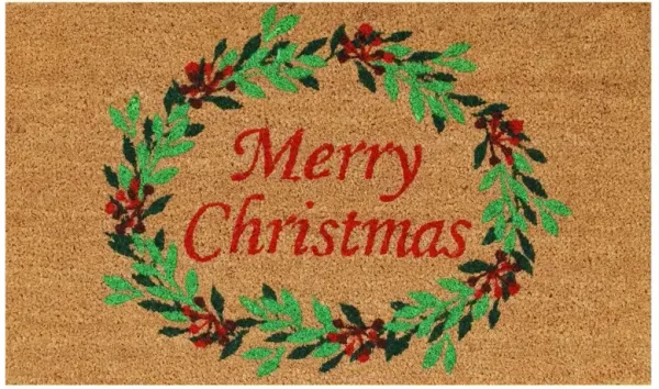 Christmas Wreath Doormat