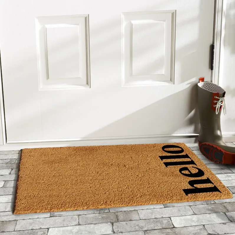 Vertical Hello Doormat