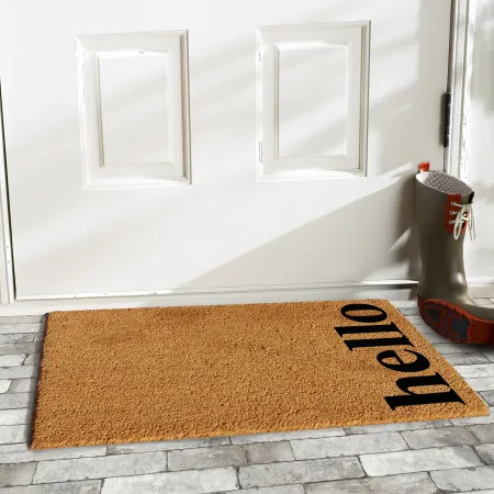 Vertical Hello Doormat