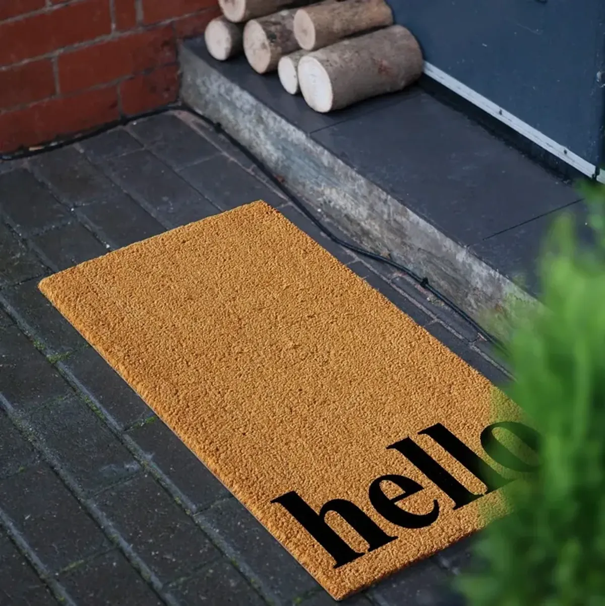 Vertical Hello Doormat