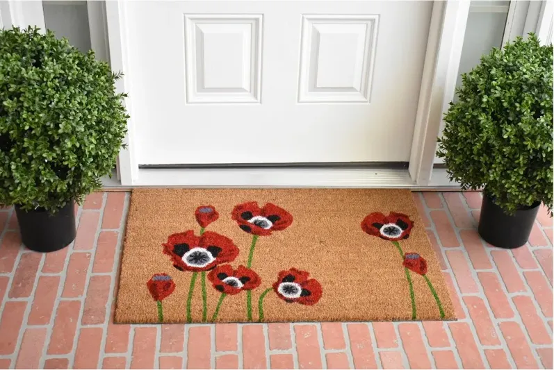 Red Poppies Doormat