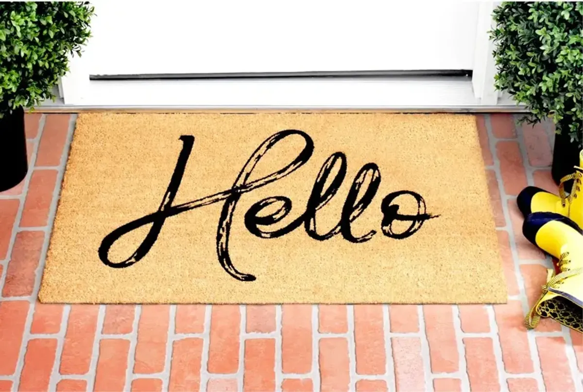 Canty Hello Natural Doormat