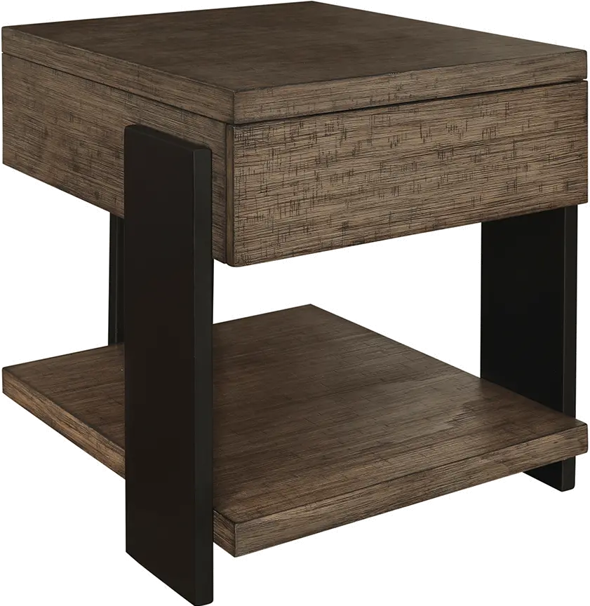 Winter Park Clay and Black End Table
