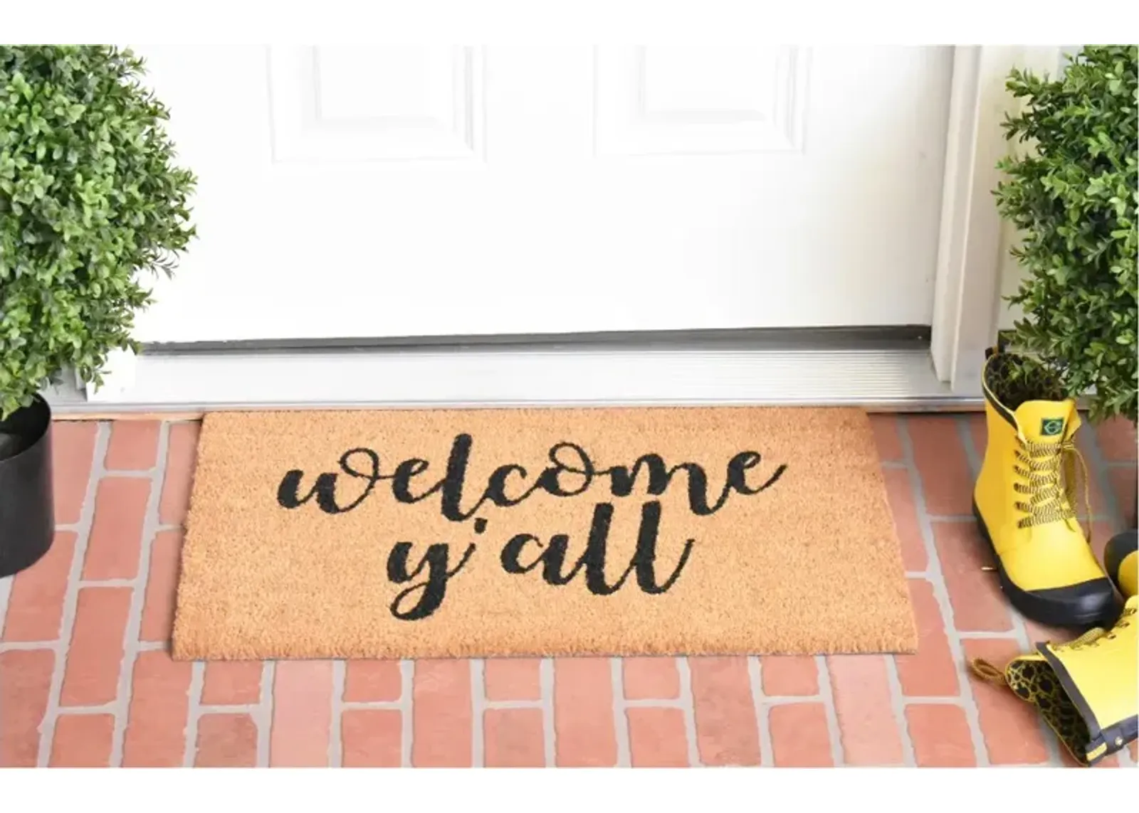 Welcome Y'all Doormat