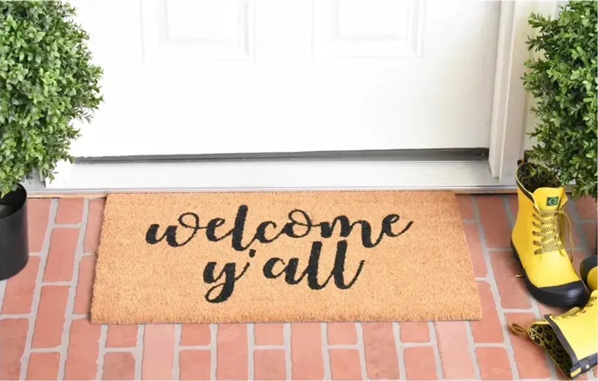 Welcome Y'all Doormat