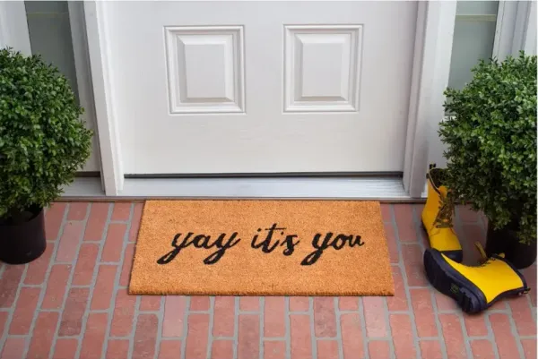 Yay It's You Doormat