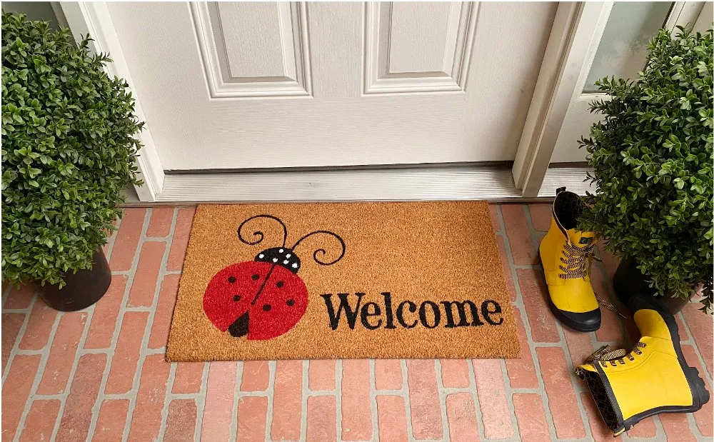 Ladybug Welcome Doormat