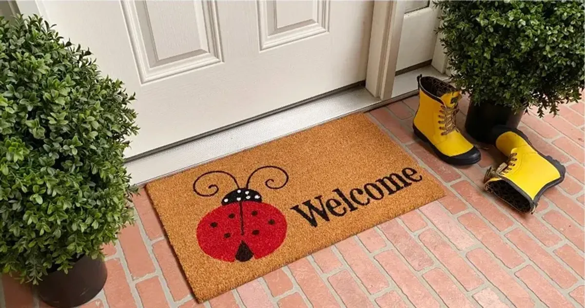 Ladybug Welcome Doormat