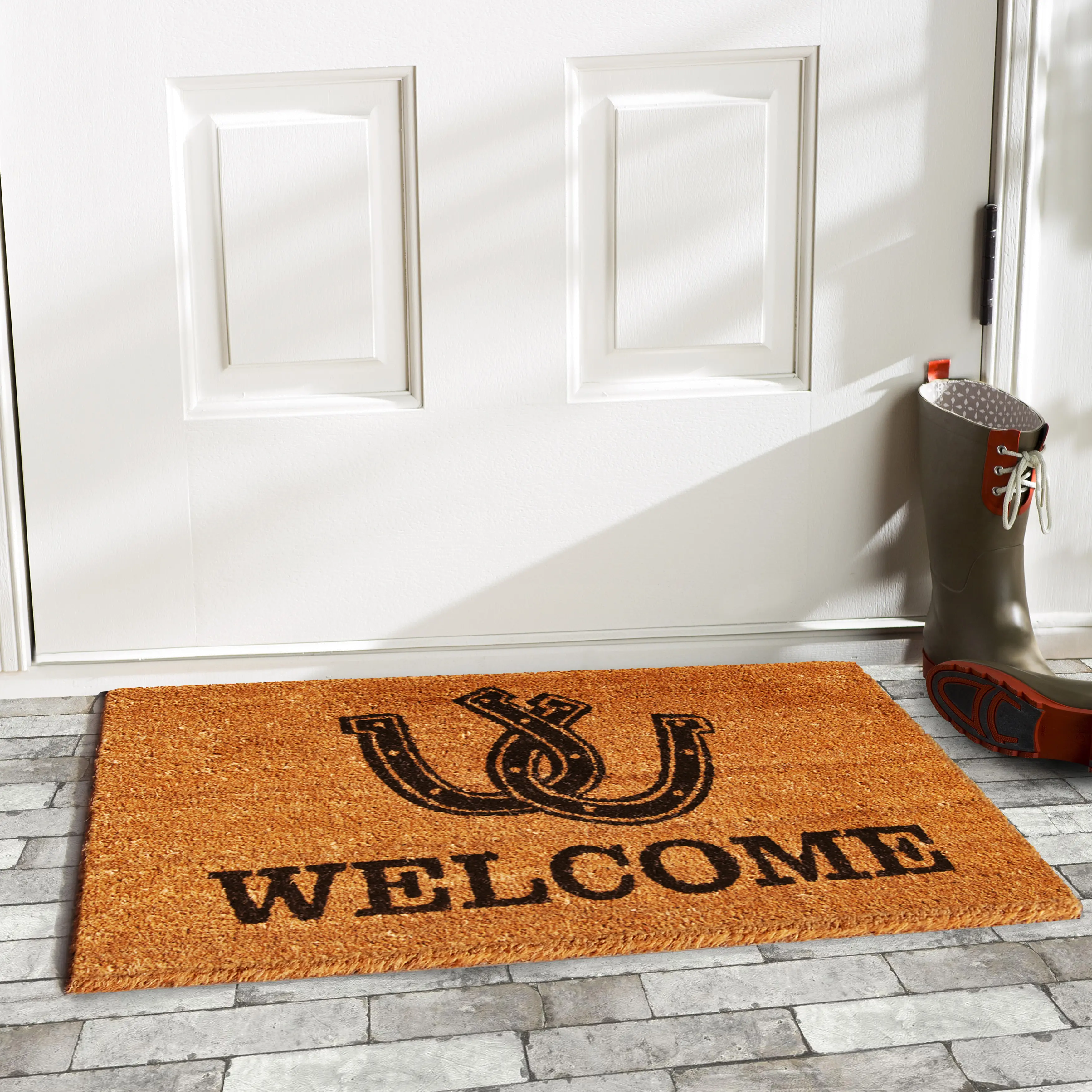 Horseshoe Welcome Doormat