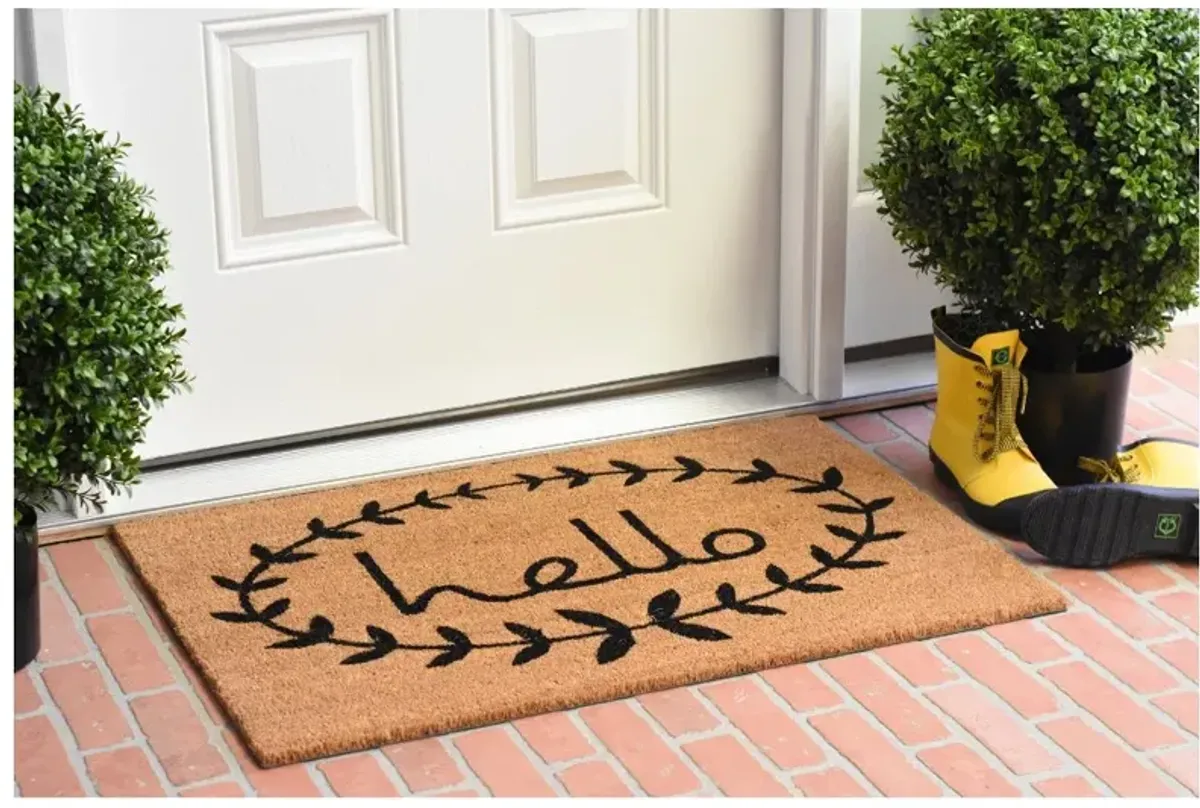 Calico Hello Doormat