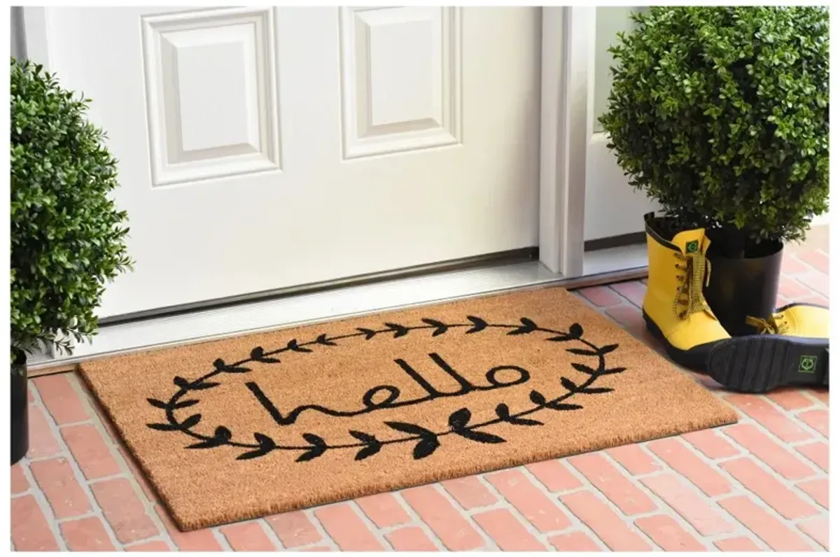 Calico Hello Doormat