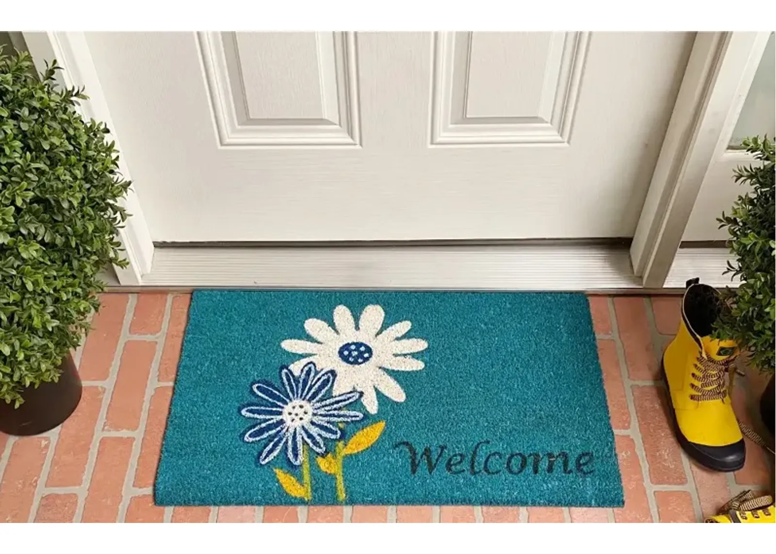 Daisy Welcome Doormat