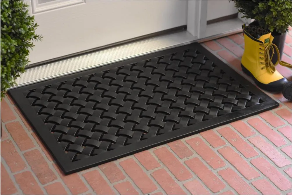 24" x 36" Hampton Weave Rubber Door Mat