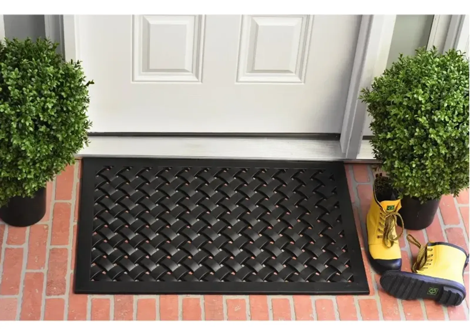 24" x 36" Hampton Weave Rubber Door Mat