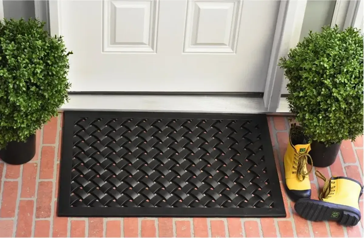 24" x 36" Hampton Weave Rubber Door Mat