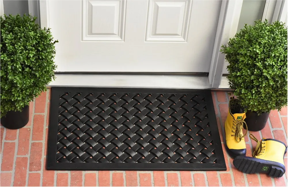 24" x 36" Hampton Weave Rubber Door Mat