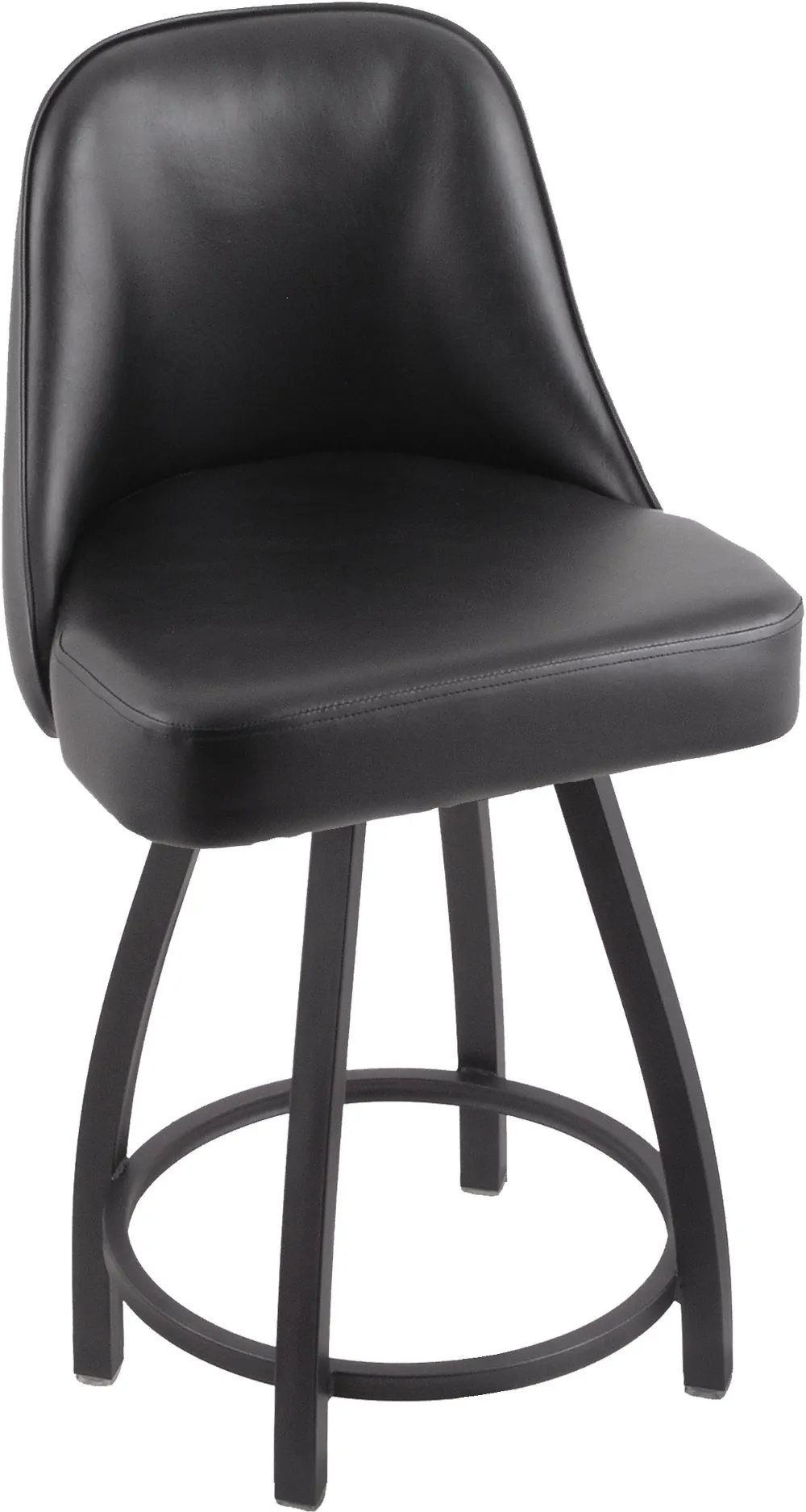 Grizzly Pewter Upholstered Swivel Counter Height Stool