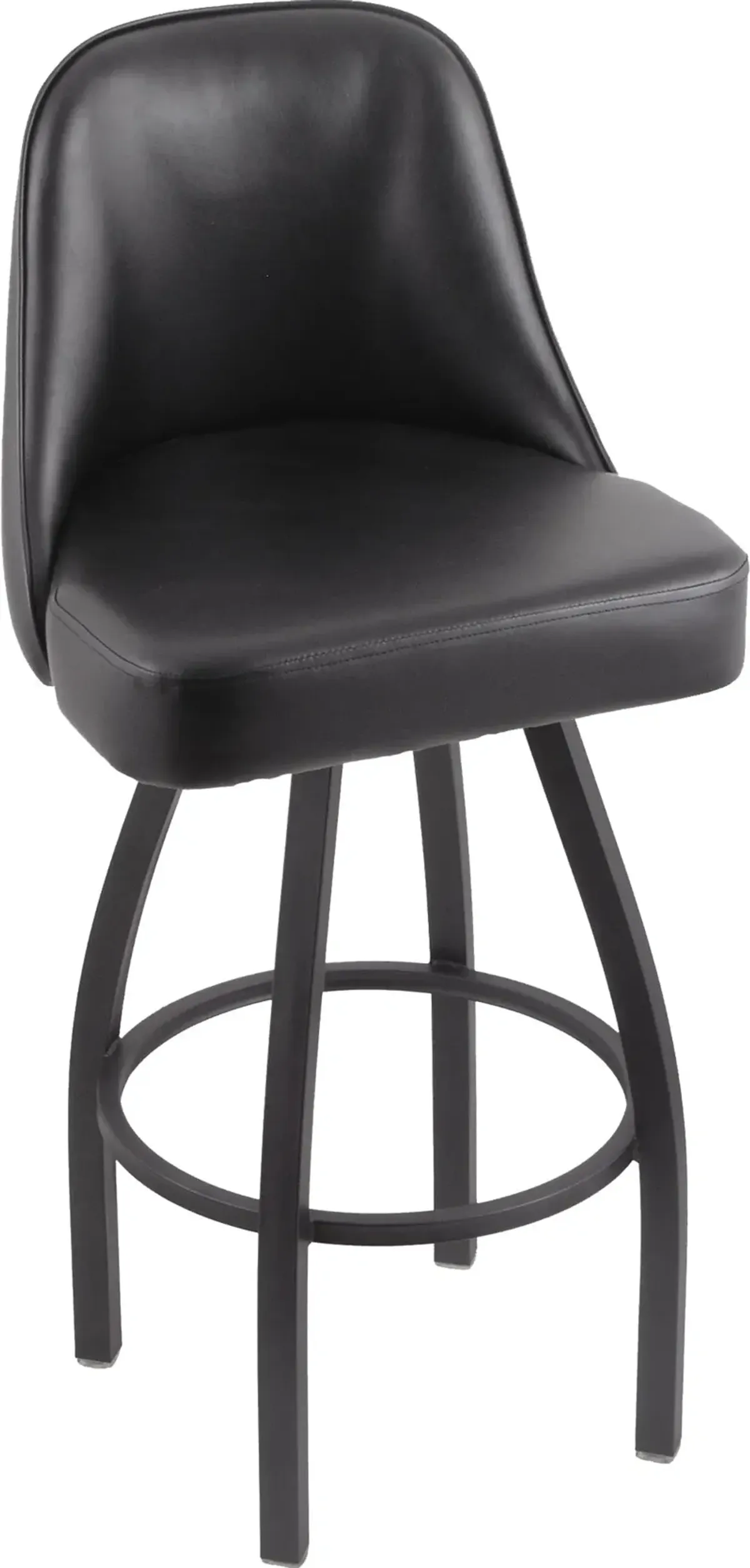 Grizzly Pewter Upholstered Swivel Bar Stool