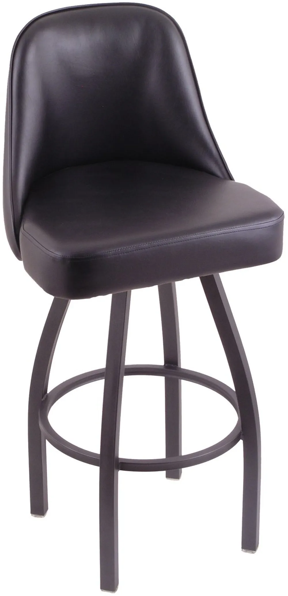 Grizzly Pewter Upholstered Swivel Extra Tall Bar Stool