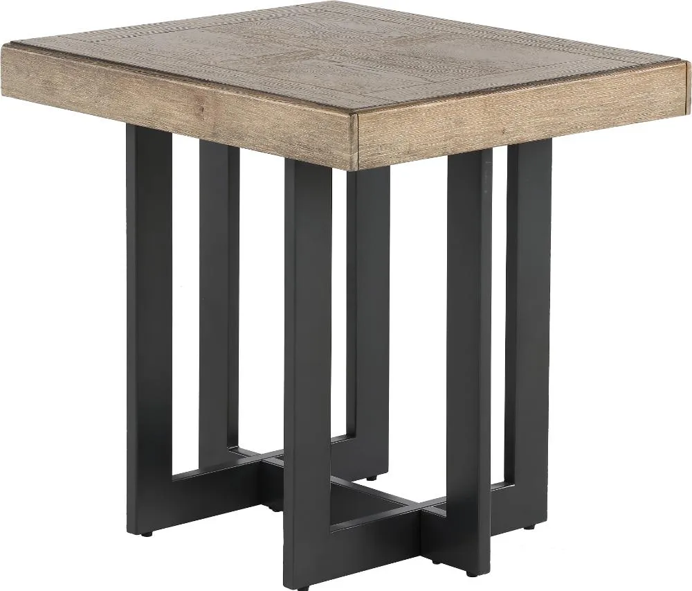 Eden Dune and Black End Table