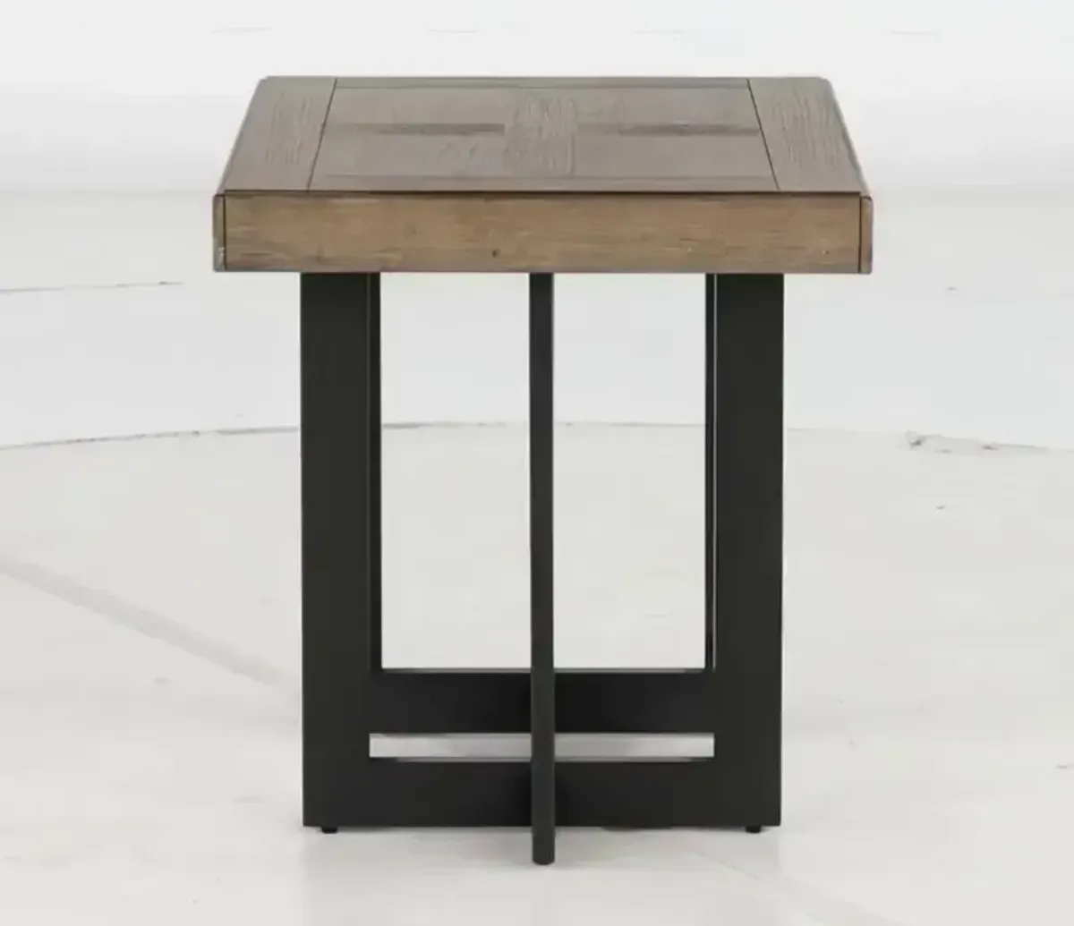 Eden Dune and Black End Table