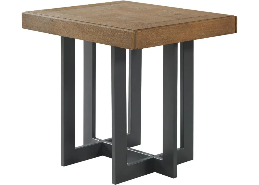 Eden Dune and Black End Table