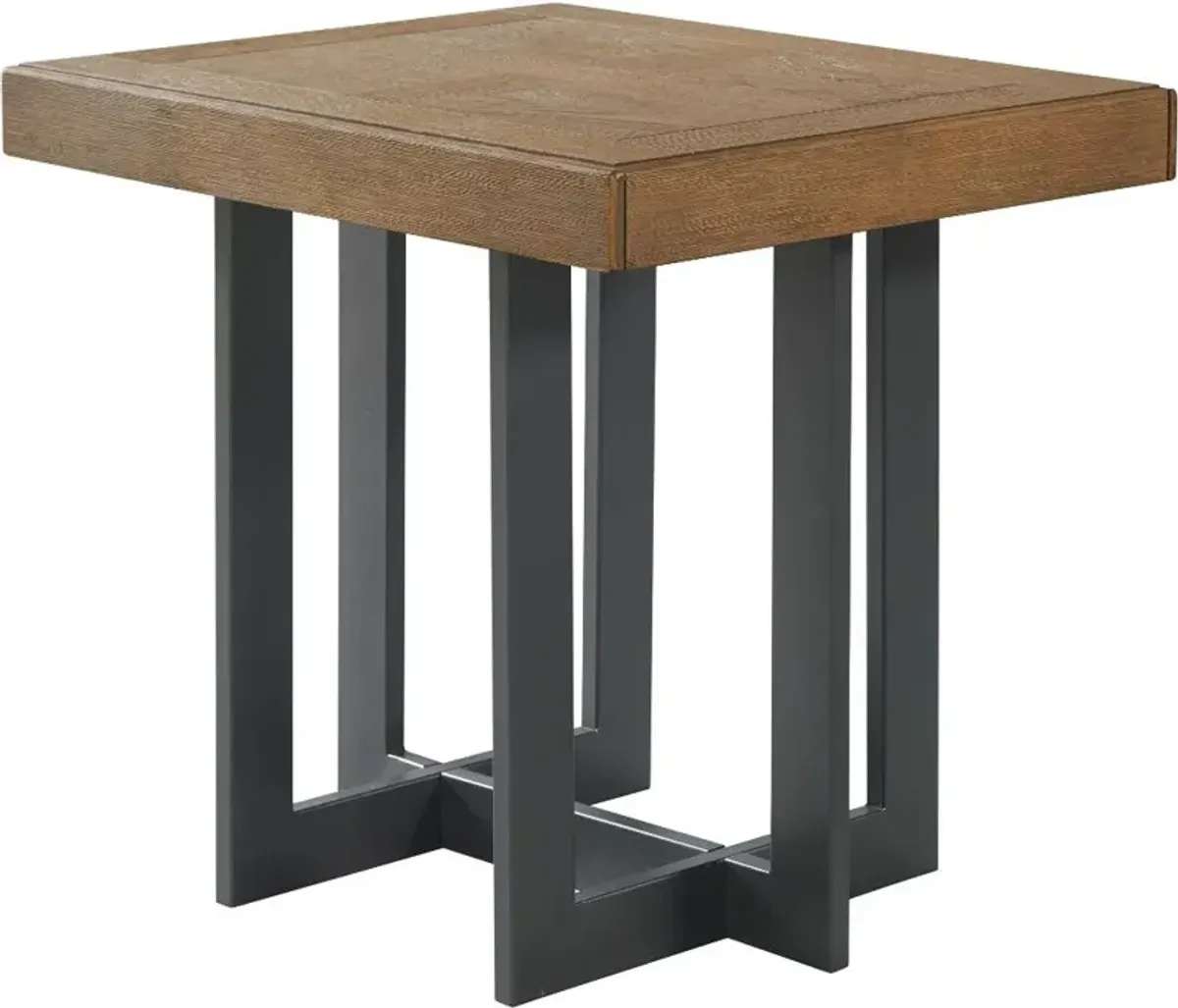 Eden Dune and Black End Table