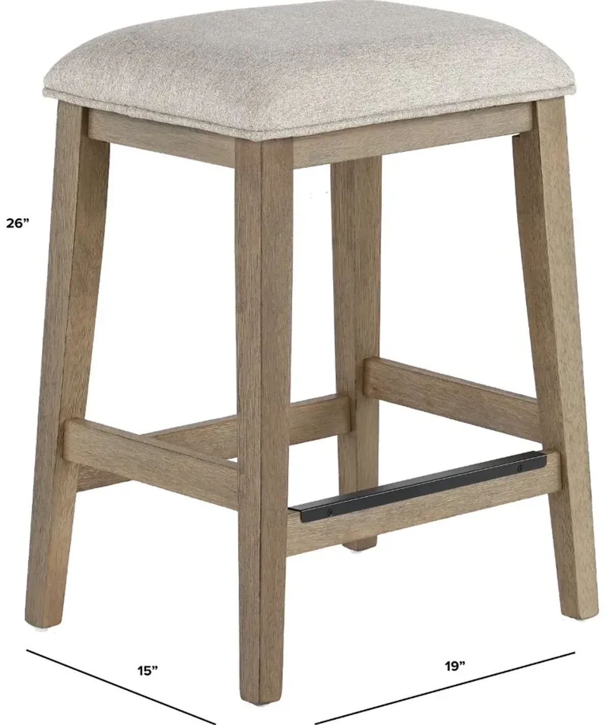 Eden Light Brown Counter Height Stool