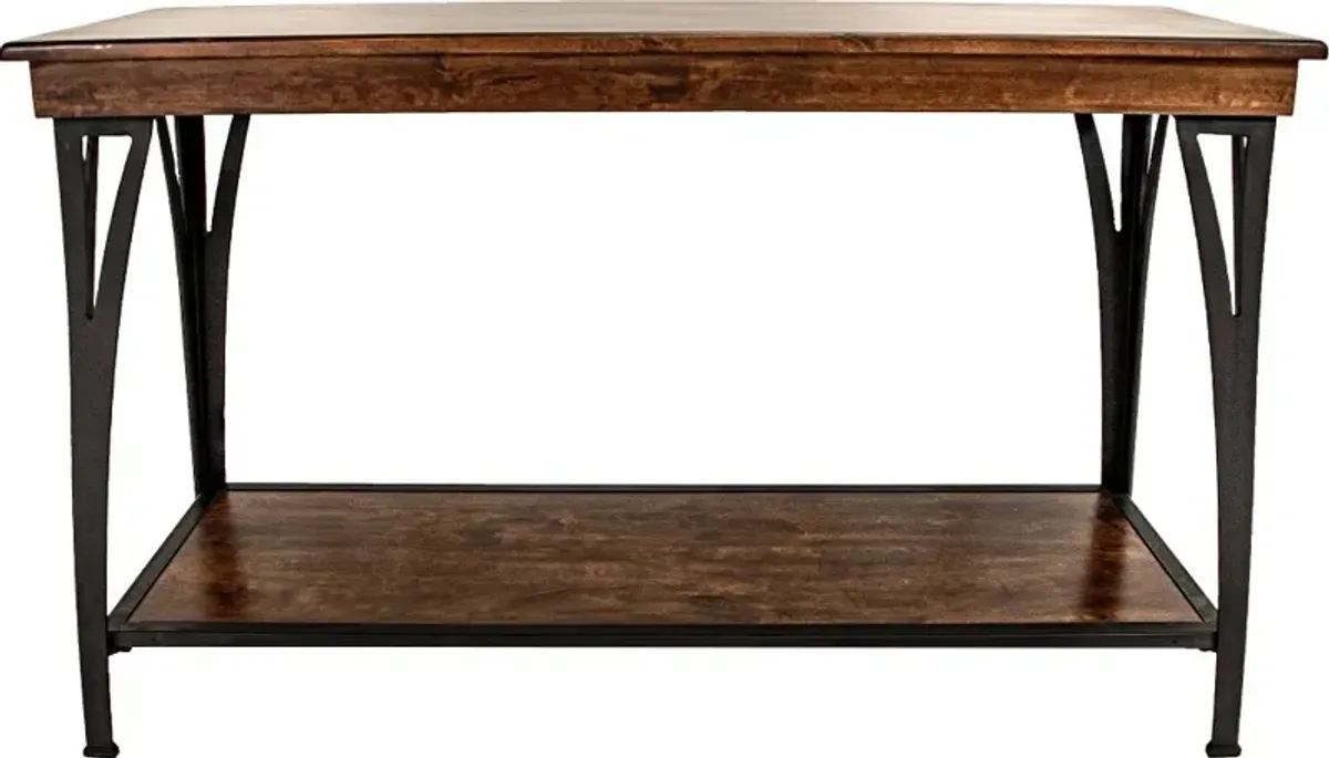 District Cool Copper Sofa Table