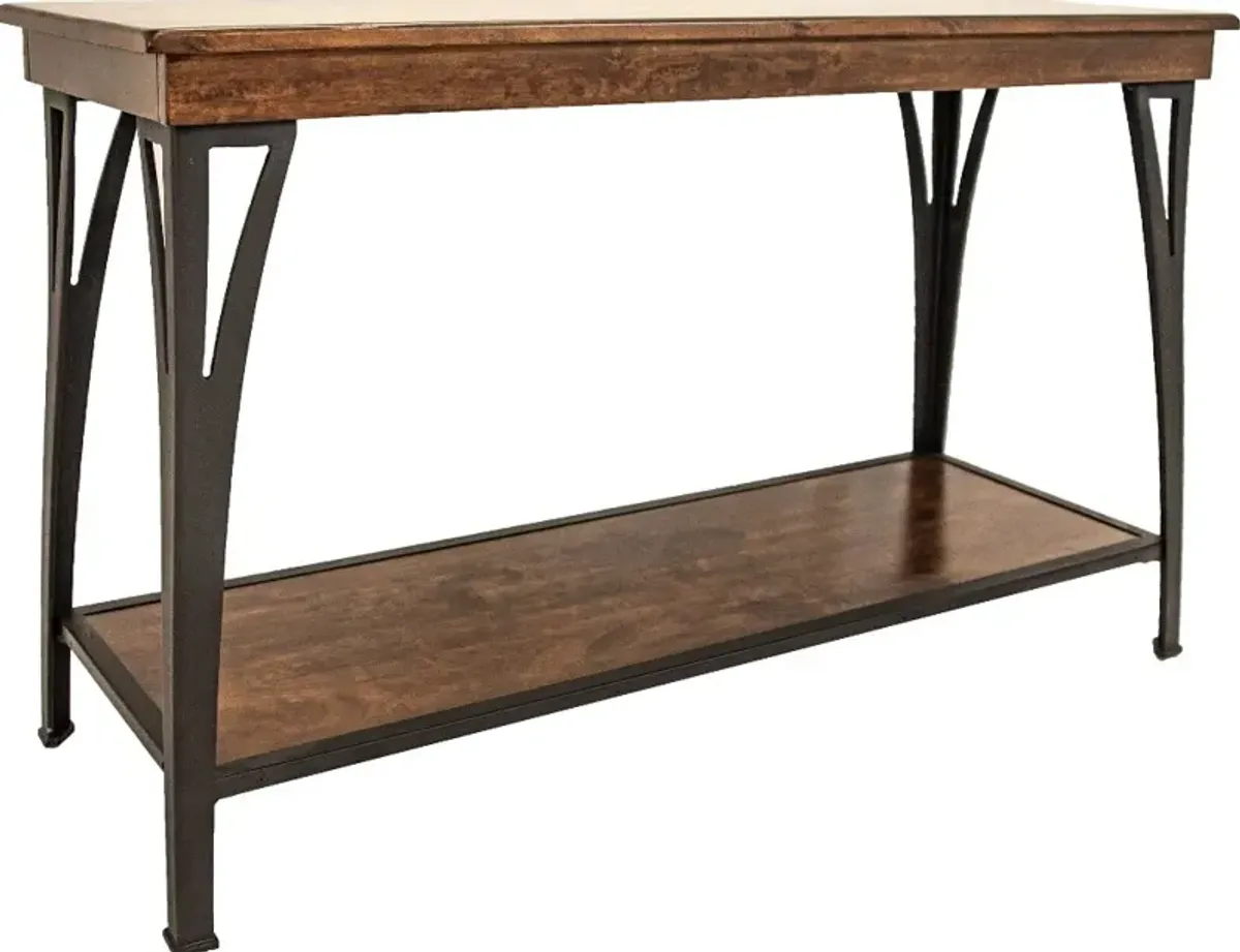 District Cool Copper Sofa Table