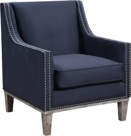 Navy Aster Accent Chair