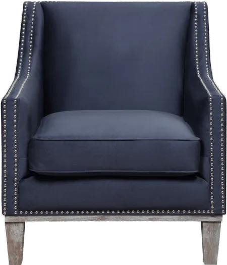 Navy Aster Accent Chair